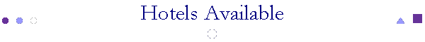 Hotels Available